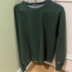 Champion crewneck olive green sweater